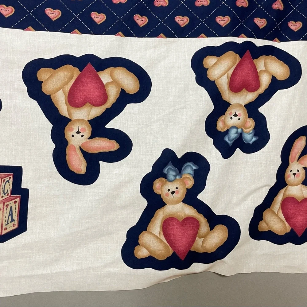 Vintage 1997 Daisy Kingdom Quilt Panel Fabric Project Applique Sew Baby #K32